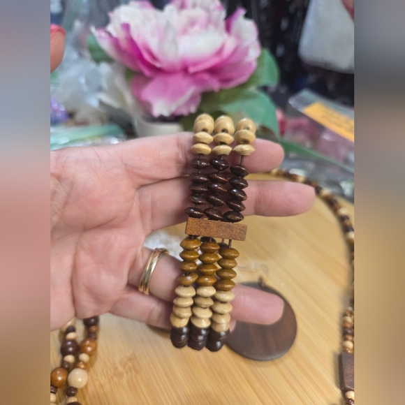 🌟BOGO Free🌟Wooden Beaded Jewelry Set - Picture 2 of 5